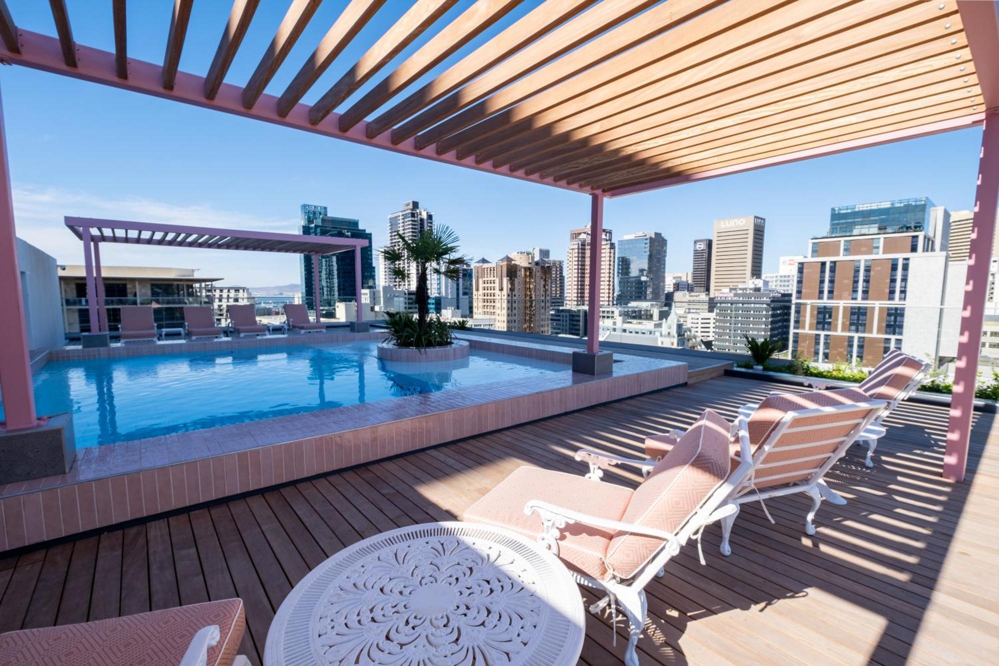 The Rose 204: Studio Apartment With Rooftop Pool Kapstaden Exteriör bild